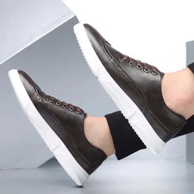 BREATHABLE CASUAL LEATHER SHOE GB-1588